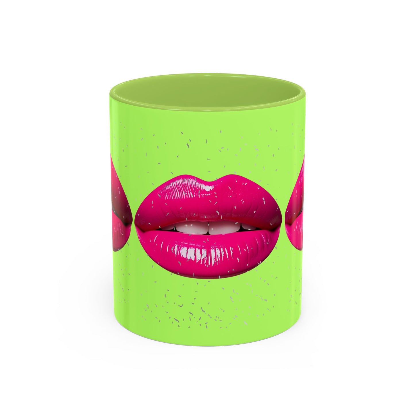Hot Lips Neon Accent Coffee Mug (11, 15oz)