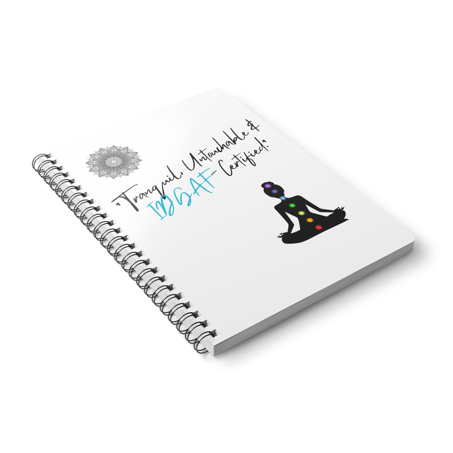 Meditation Notebook, Tranquil & Untouchable Design, Mindfulness Journal, Gratitude Log, Self-Care Gift