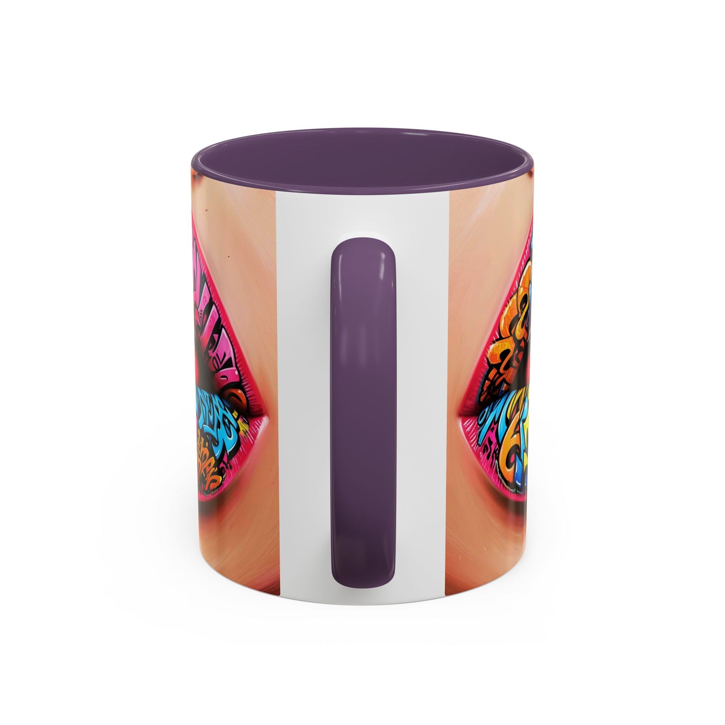 Graffiti Lips Accent Coffee Mug (11, 15oz)