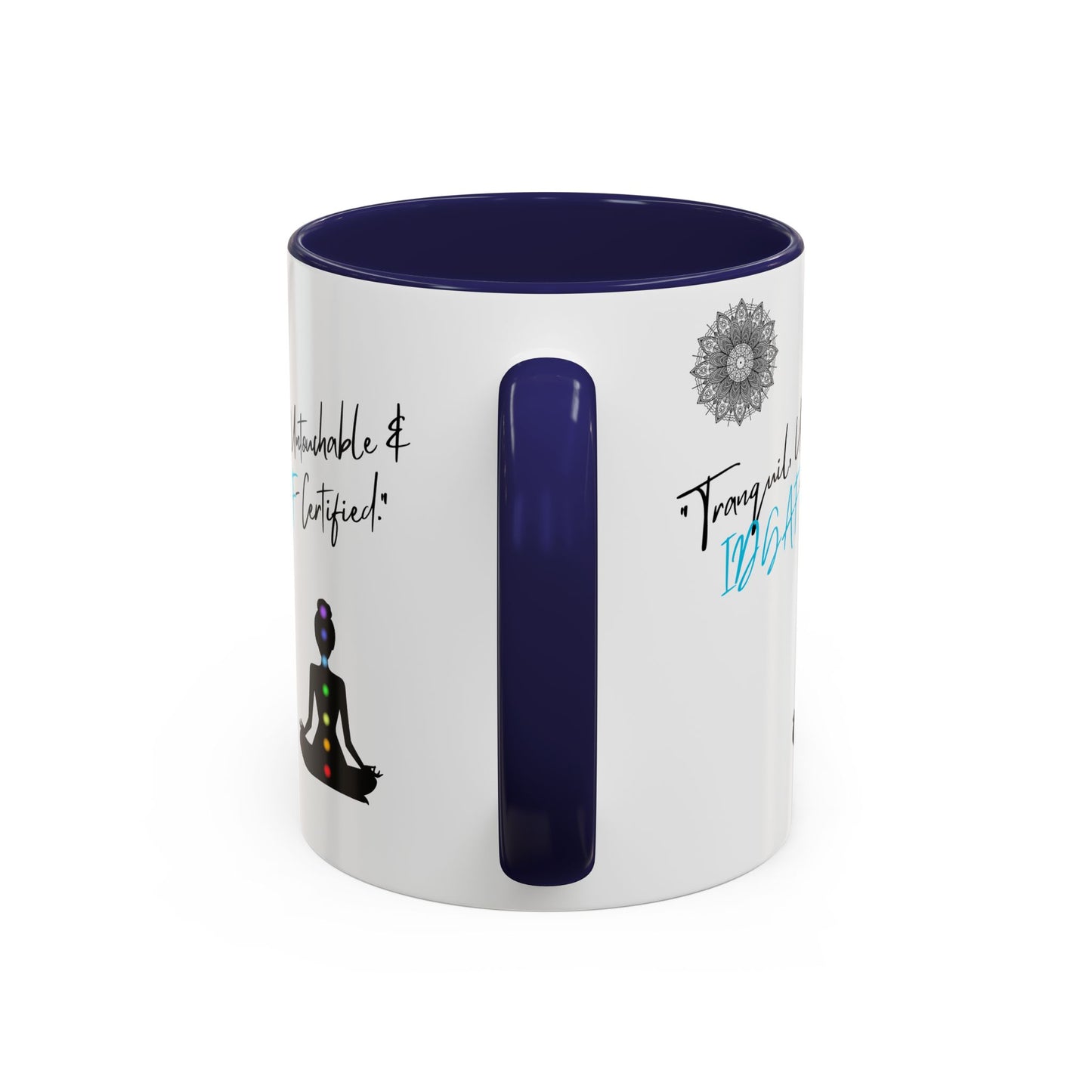 Tranquil Meditation Coffee Mug | Mindfulness Gift, Yoga Lover Mug, Wellness Decor, Personalized Tea Cup, Chakra Coffee Mug