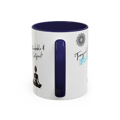 Tranquil Meditation Coffee Mug | Mindfulness Gift, Yoga Lover Mug, Wellness Decor, Personalized Tea Cup, Chakra Coffee Mug