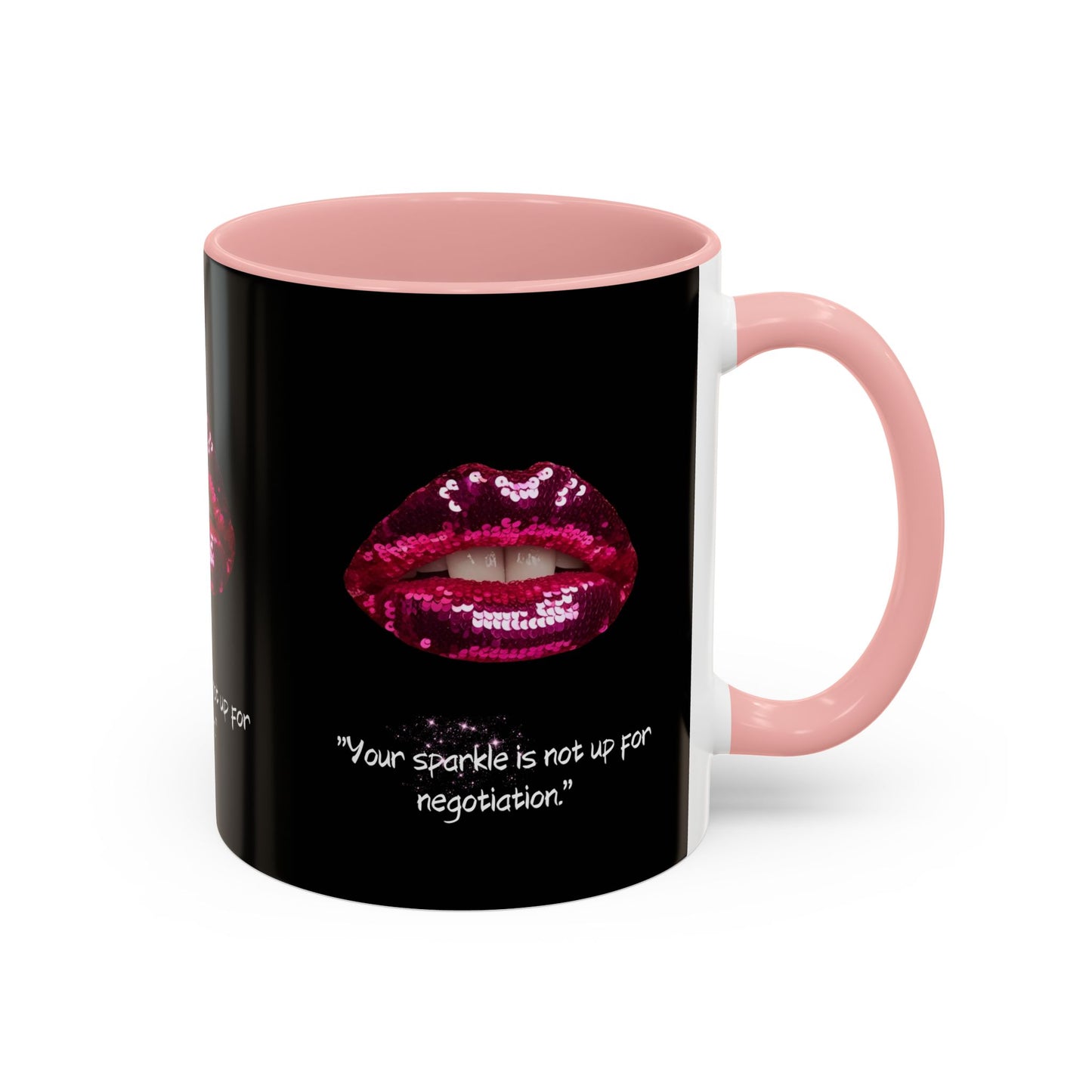 Sparkle Lips Accent Coffee Mug (11, 15oz)