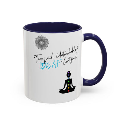 Tranquil Meditation Coffee Mug | Mindfulness Gift, Yoga Lover Mug, Wellness Decor, Personalized Tea Cup, Chakra Coffee Mug