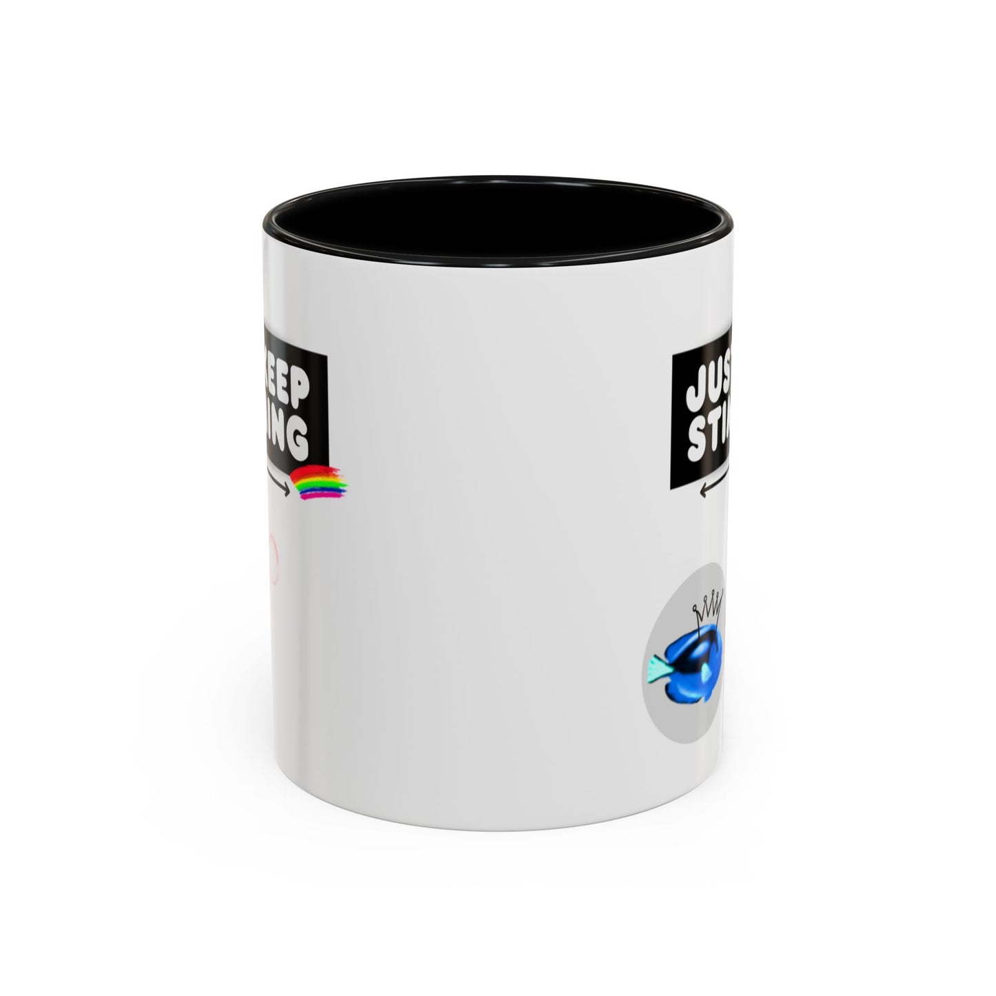 Just Keep Stimming Fish Accent Coffee Mug (11, 15oz)