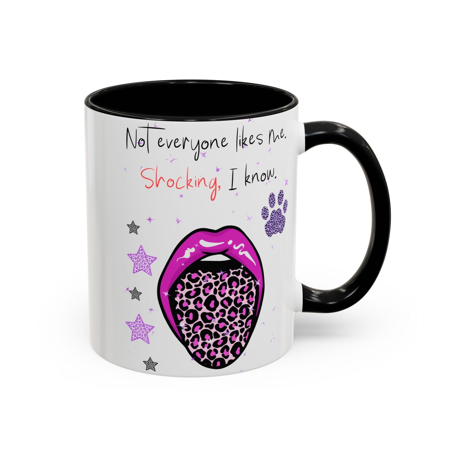 Sassy Accent Coffee Mug, Funny Coffee Cup, Cat Lover Gift, Unique Mug for Pet Owners, Birthday Gift for Her