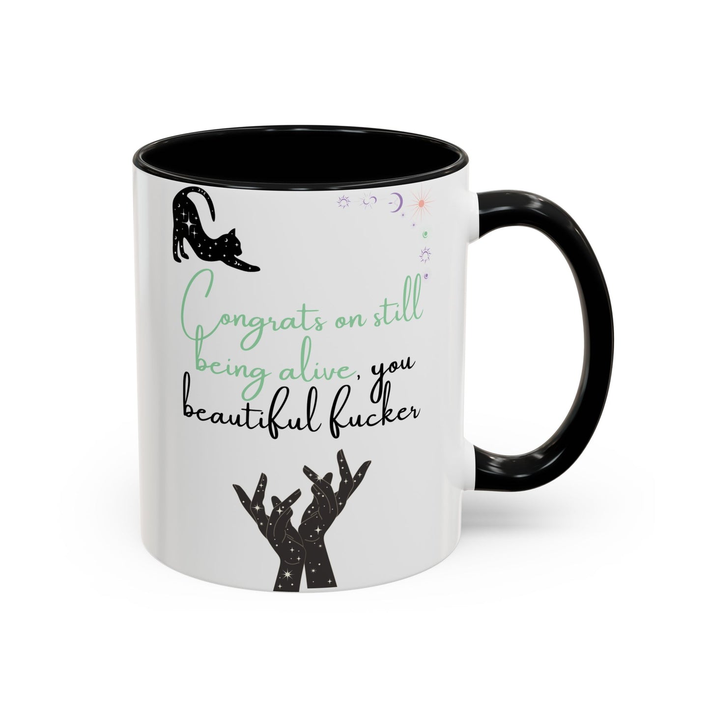 Congrats on....Funny Coffee Mug, Motivational Mug, Gift for Cat Lovers, Inspirational Drinkware, Creative Cat Mug