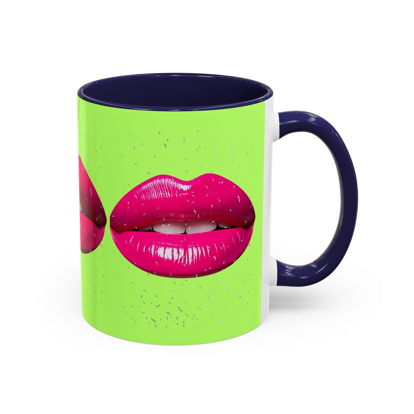 Hot Lips Neon Accent Coffee Mug (11, 15oz)