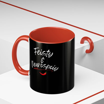 Feisty And Neurospicy Accent Coffee Mug (11, 15oz)