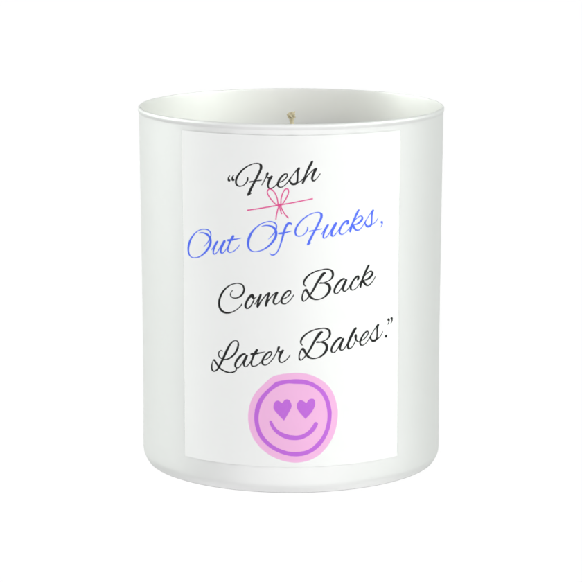 Fresh outta... 200g White candle ‘Sandy Bay'