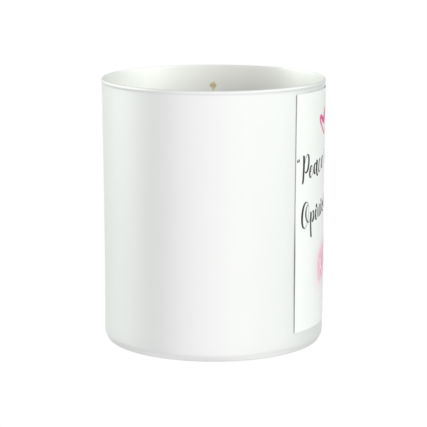 Peace Secured 200g White candle ‘Sandy Bay'