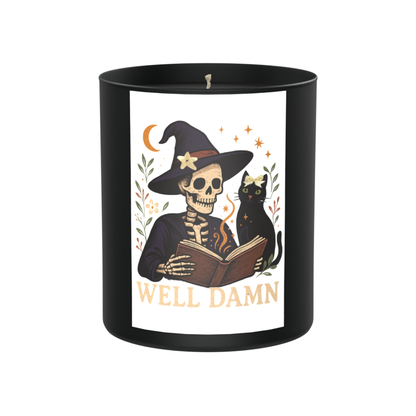 Skeleton Funny Halloween 200g Black Candle ‘Dark Noir’