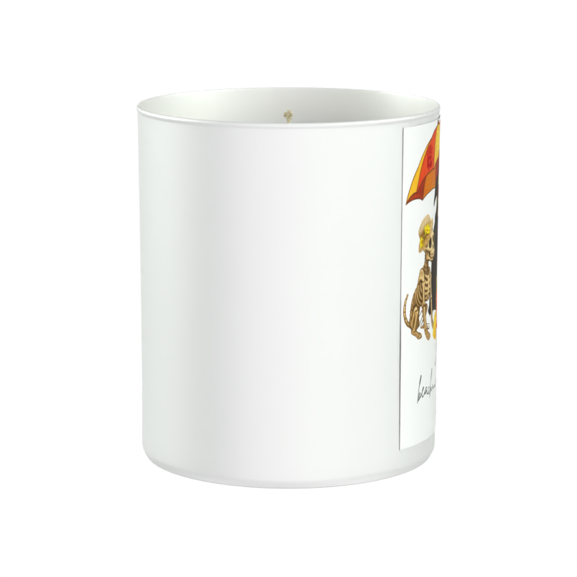 Grim reaper Humour Beach 200g White candle ‘Sandy Bay'