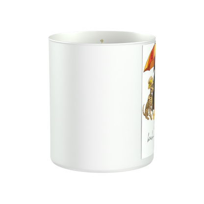 Grim reaper Humour Beach 200g White candle ‘Sandy Bay'