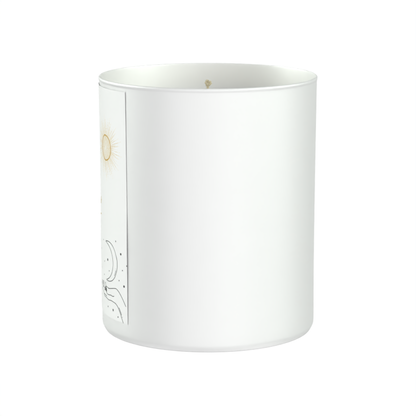 Leo Astrology Star Signs 200g White candle ‘Sandy Bay'