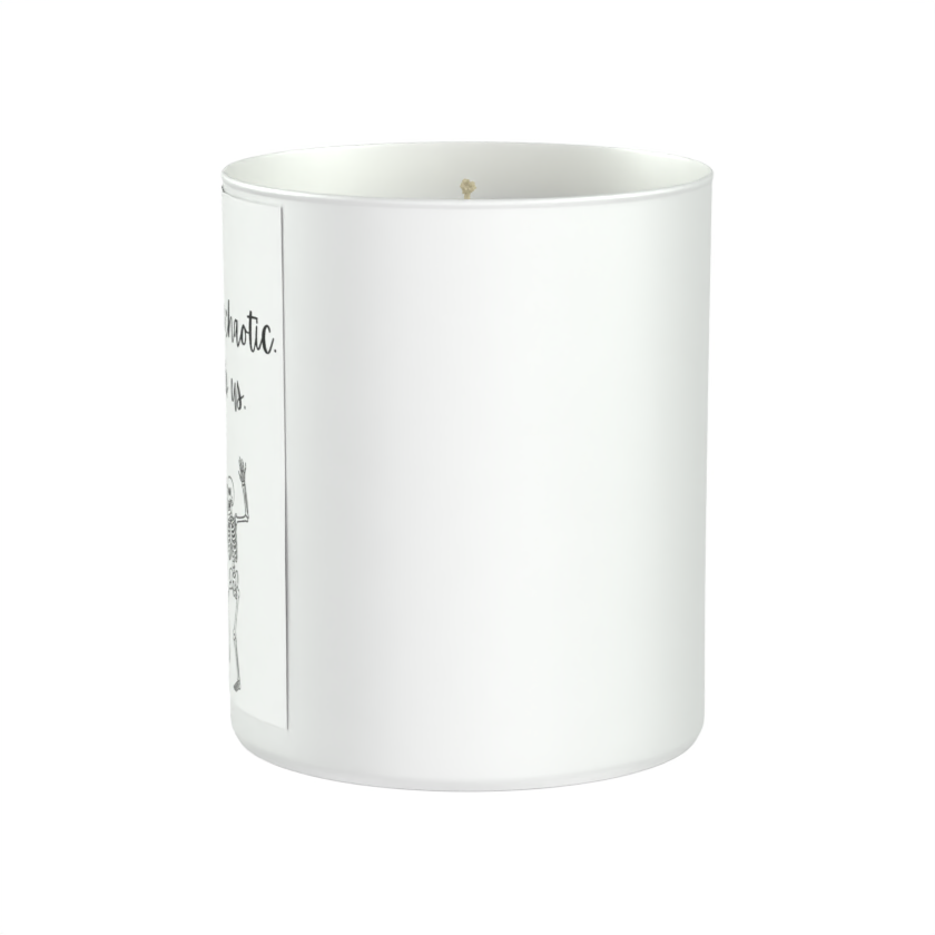 Chaotic Vibe Skeleton Friendship 200g White candle ‘Sandy Bay'