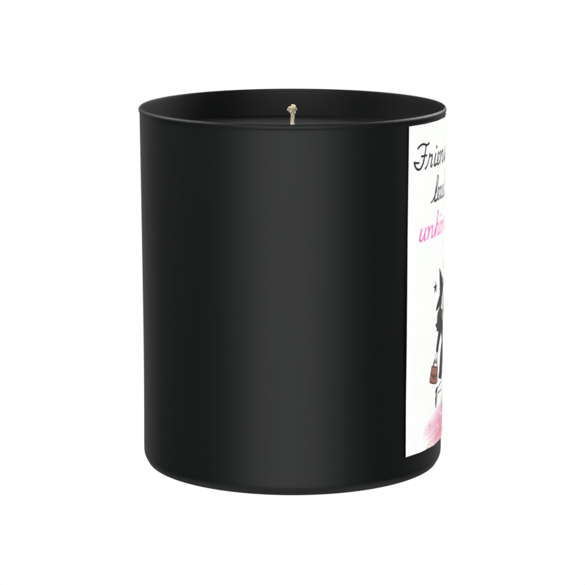 Friendship Unhinged 200g Black Candle ‘Dark Noir’