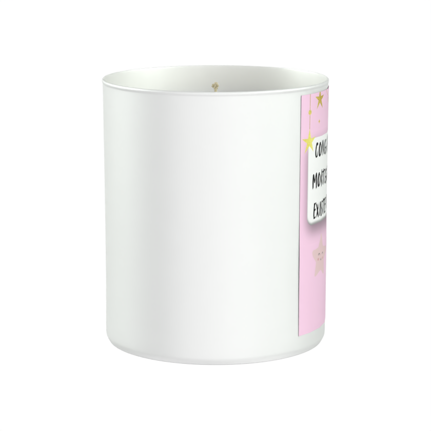 Congrats On The Mortgage 200g White candle ‘Sandy Bay'