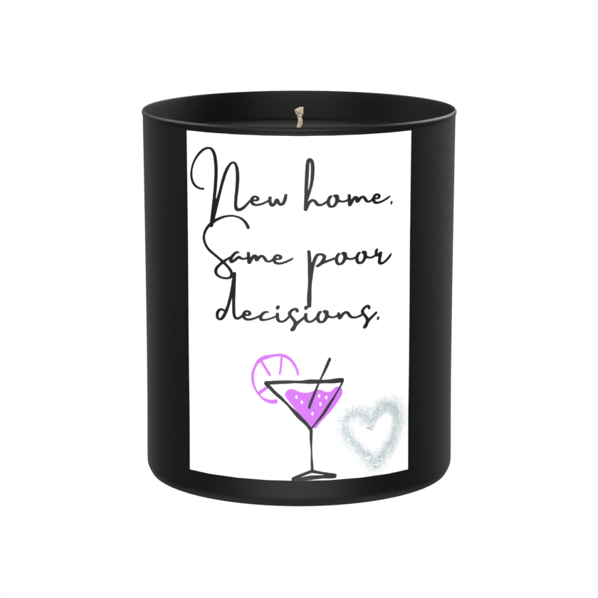 New Home Poor Decisions 200g Black Candle ‘Dark Noir’