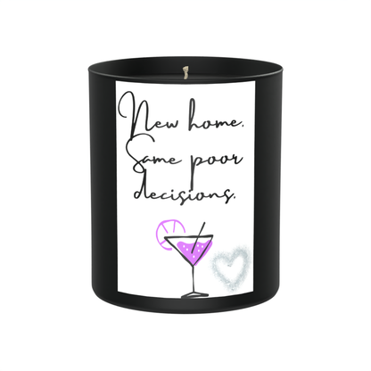 New Home Poor Decisions 200g Black Candle ‘Dark Noir’
