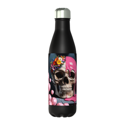Skull Flowers Balloons Classic 50cl Thermos Black Bottle