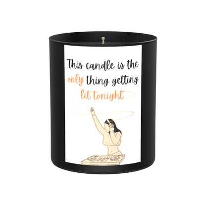 Lit Humour DJ 200g Black Candle ‘Dark Noir’