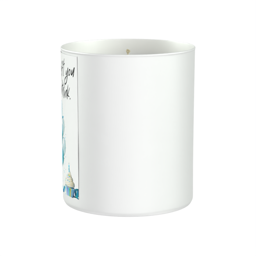 Funny Cat Birthday 200g White candle ‘Sandy Bay'