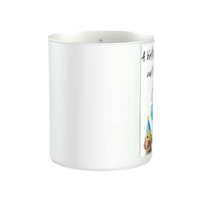Funny Dog Birthday 200g White candle ‘Sandy Bay'
