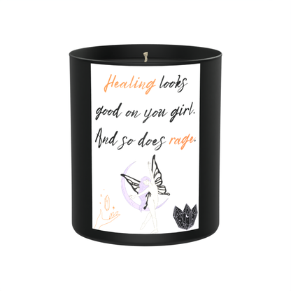 Healing and Rage 200g Black Candle ‘Dark Noir’