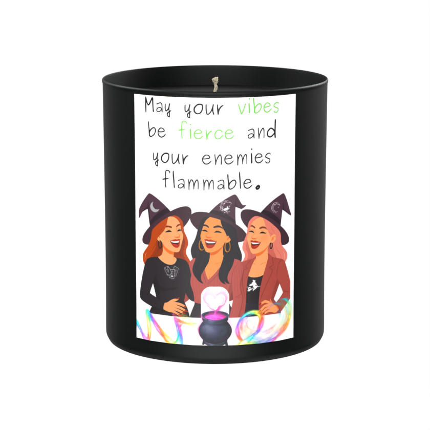 May Your Vibes Be Fierce 200g Black Candle ‘Dark Noir’