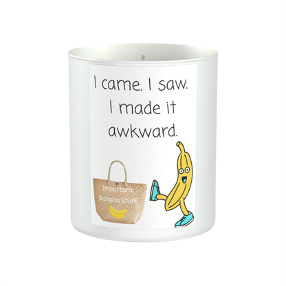 Important Banana Stuff 200g White candle ‘Sandy Bay'