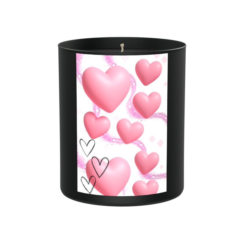 Hearts 200g Black Candle ‘Dark Noir’
