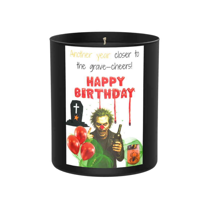 Another Year Closer To The Grave 200g Black Candle ‘Dark Noir’