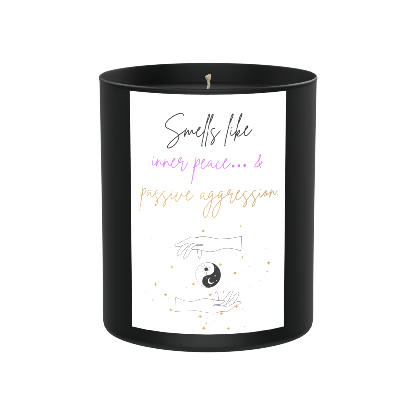Smells Like Inner Peace... 200g Black Candle ‘Dark Noir’
