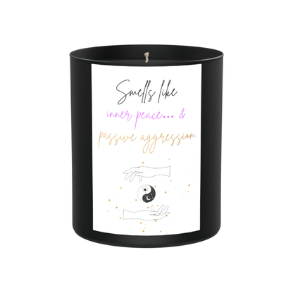 Smells Like Inner Peace... 200g Black Candle ‘Dark Noir’