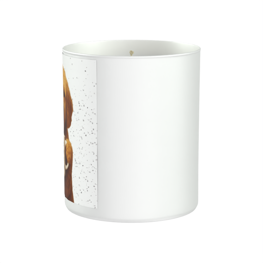 First Coffee, Then Walkies 200g White candle ‘Sandy Bay'