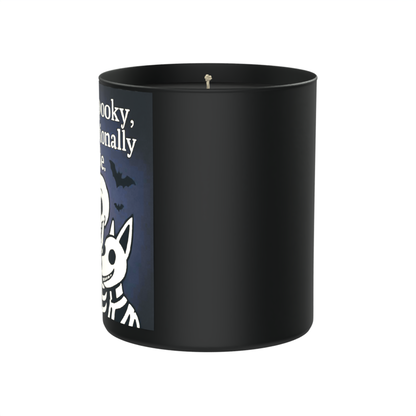 Single, Spooky and Emotionally Stable Skeleton 200g Black Candle ‘Dark Noir’