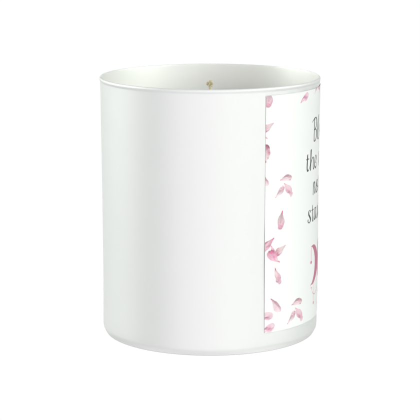 Blow Out the Candles, Not Your Standards 200g White candle ‘Sandy Bay'