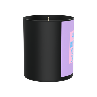 Happy Birthday You Sexy Gremlin 200g Black Candle ‘Dark Noir’
