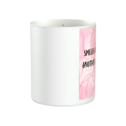 Smells Like I Survived Another Family Dinner 200g White candle ‘Sandy Bay'