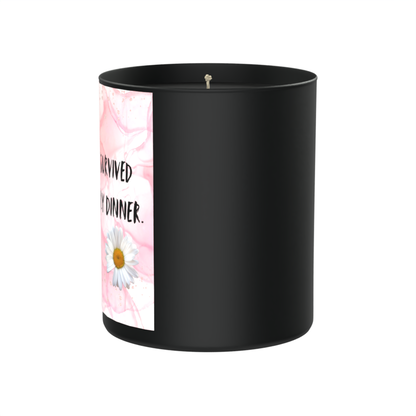 Smells Like I Survived Another Family Dinner 200g Black Candle ‘Dark Noir’