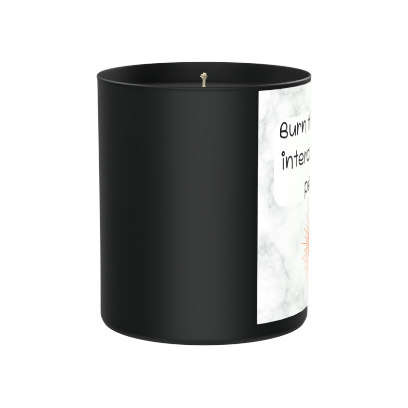 Burn This Before Interacting With People 200g Black Candle ‘Dark Noir’