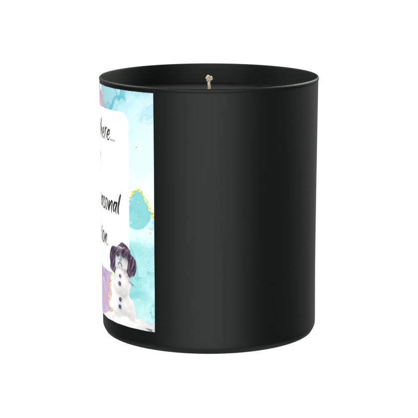 Winter Is Here & So Is My Seasonal Depression 200g Black Candle ‘Dark Noir’