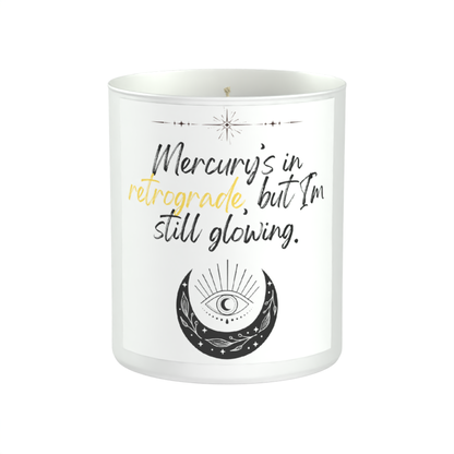 Mercury’s in Retrograde, But I’m Still Glowing 200g White candle ‘Sandy Bay'
