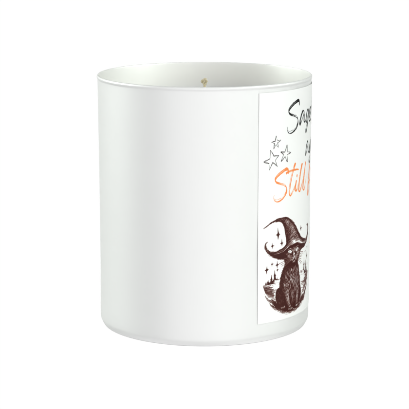 Saged, saged again. 200g White candle ‘Sandy Bay'