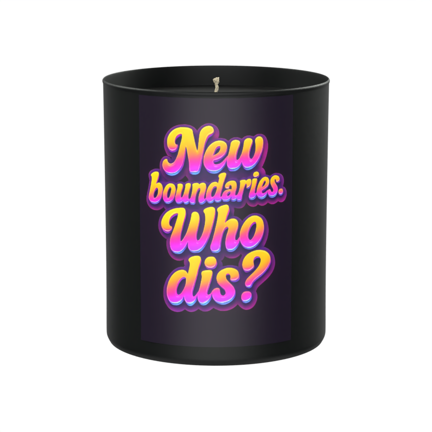 New Boundaries, Who Dis? 200g Black Candle ‘Dark Noir’