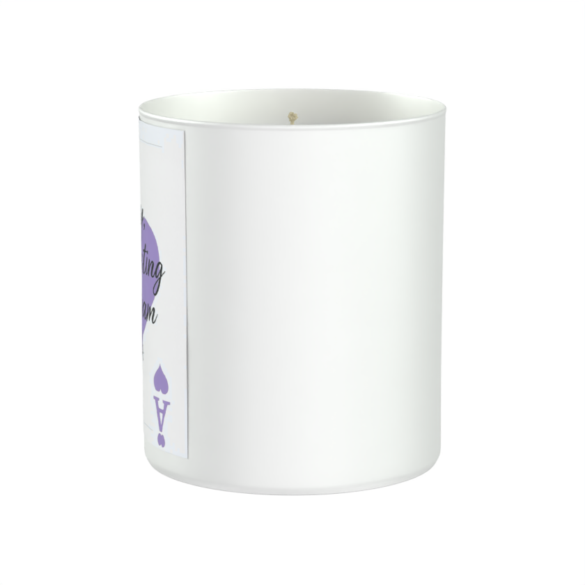 Busy Manifesting My Dream Life 200g White candle ‘Sandy Bay'