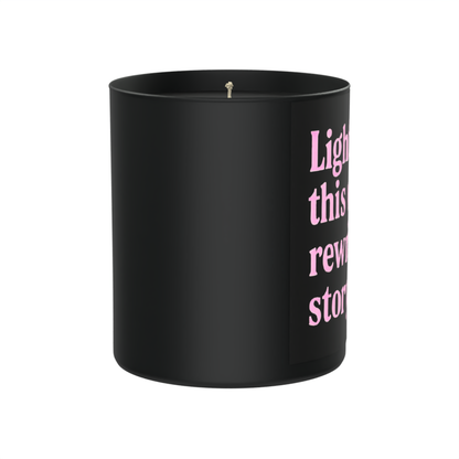 Lighting This While I Rewrite My Story 200g Black Candle ‘Dark Noir’