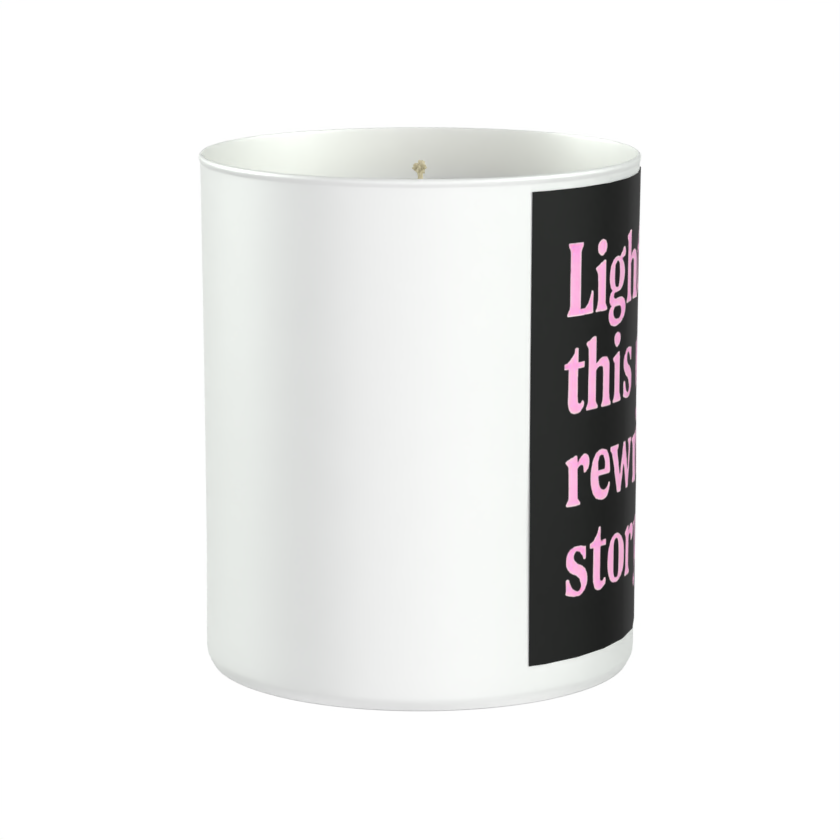 Lighting This While I Rewrite My Story 200g White candle ‘Sandy Bay'