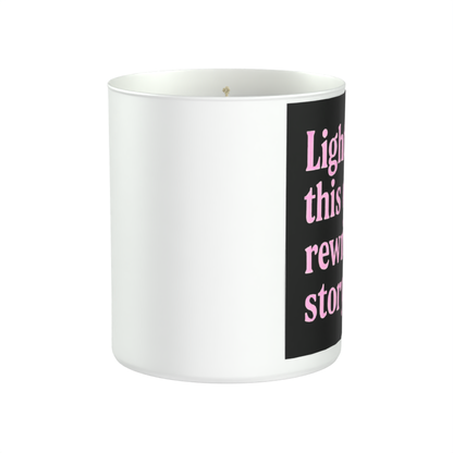 Lighting This While I Rewrite My Story 200g White candle ‘Sandy Bay'