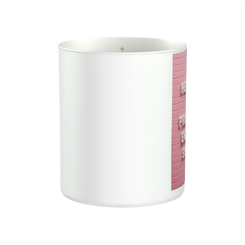 Healing in Progress – Enter with Snacks 200g White candle ‘Sandy Bay'